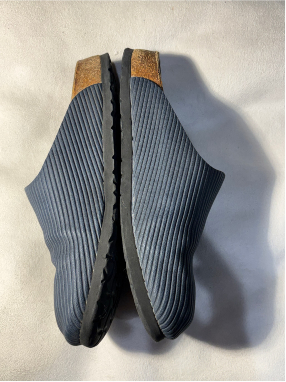 Women's Birkenstock Clogs Size 7 Blue Brown - Picture 2 of 6